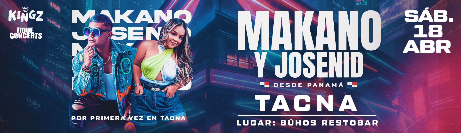 Por primera vez en Tacna Makano y Josenid desde Panamá