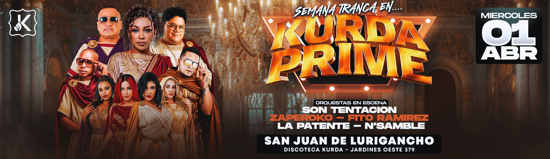 Semana Tranca en Kurda Prime con Son Tentación, Zaperoko, Fito Ramírez, La Patente y N'Samble en San Juan de Lurigancho