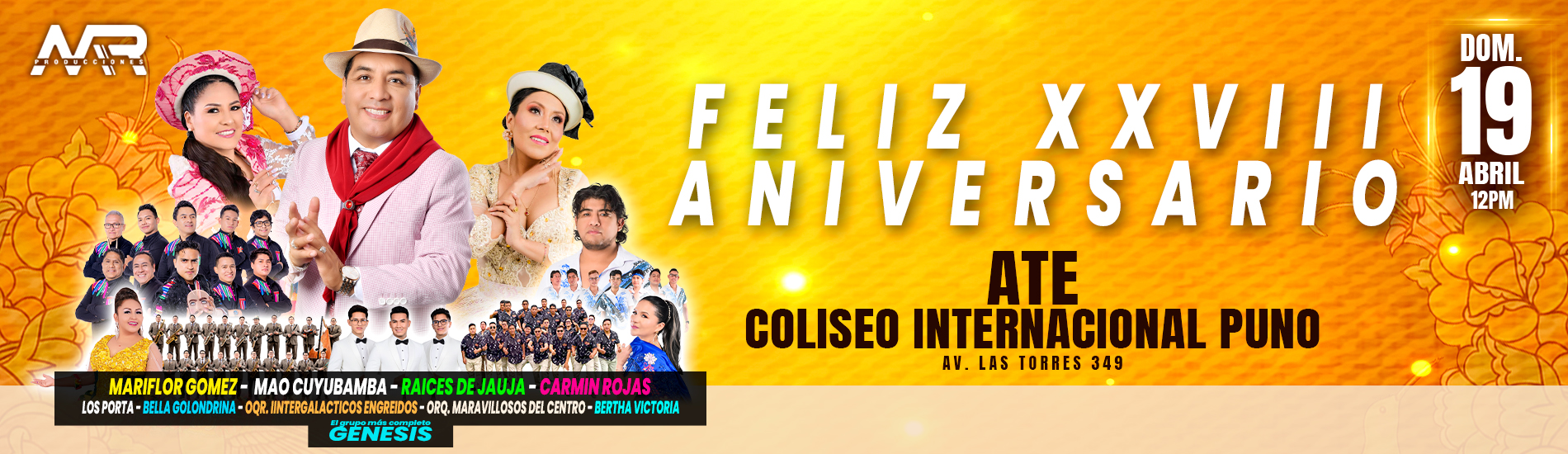 Feliz XXVIII Aniversario Mao Cuyubamba Legendario en Ate