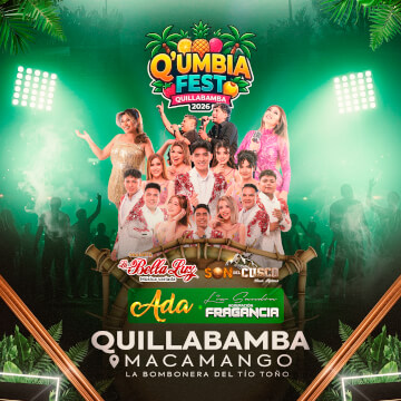 Q'umbia Fest Quillabamba 2026 con La Bella Luz y mucho más
