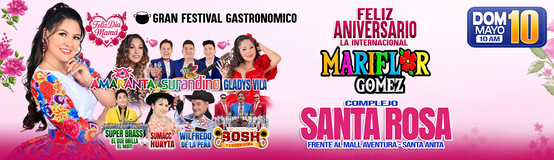 Feliz Aniversario Mariflor Gomez con Amaranta, Surandino y mucho más en el Complejo Santa Rosa