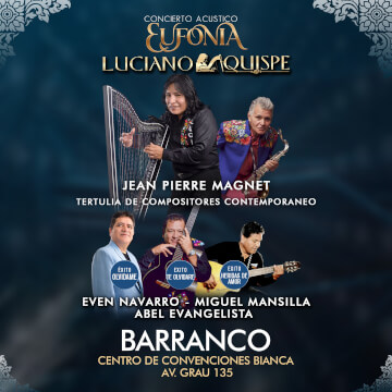 Concierto Acústico Eufonia Luciano Quispe y mucho más en Barranco