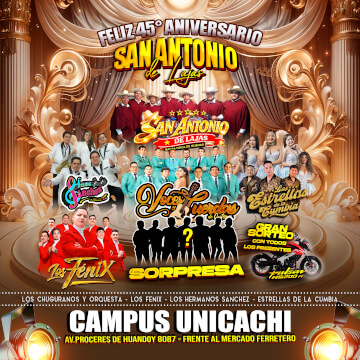 45° Aniversario de San Antonio de Lajas en Campus Unicachi
