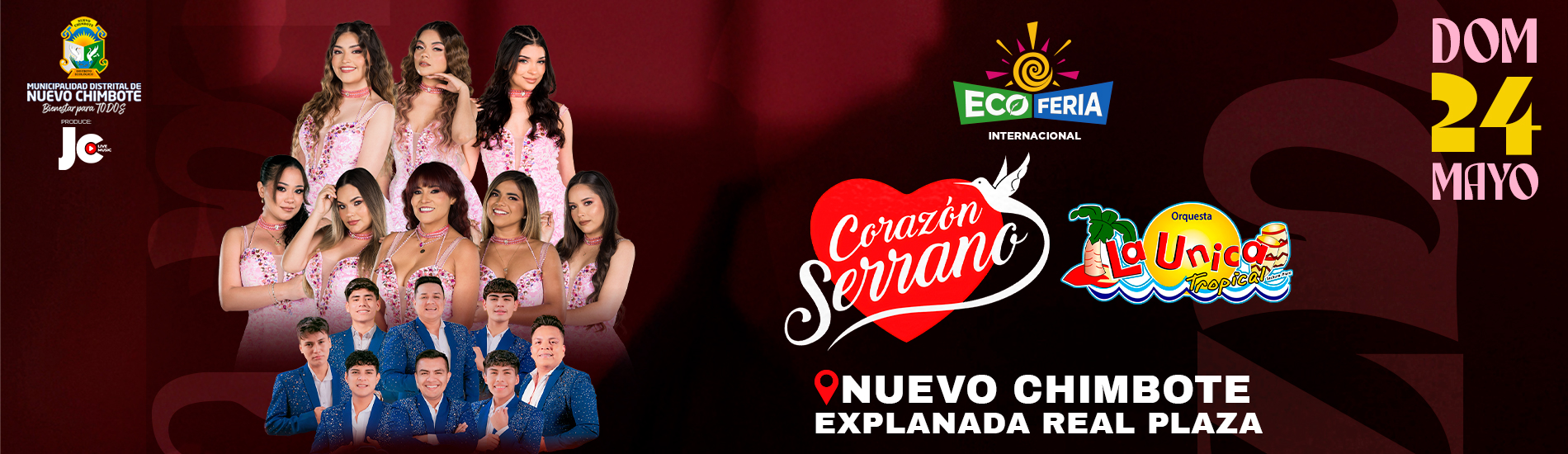 Corazón Serrano y La Única Tropical en Eco Feria 2026