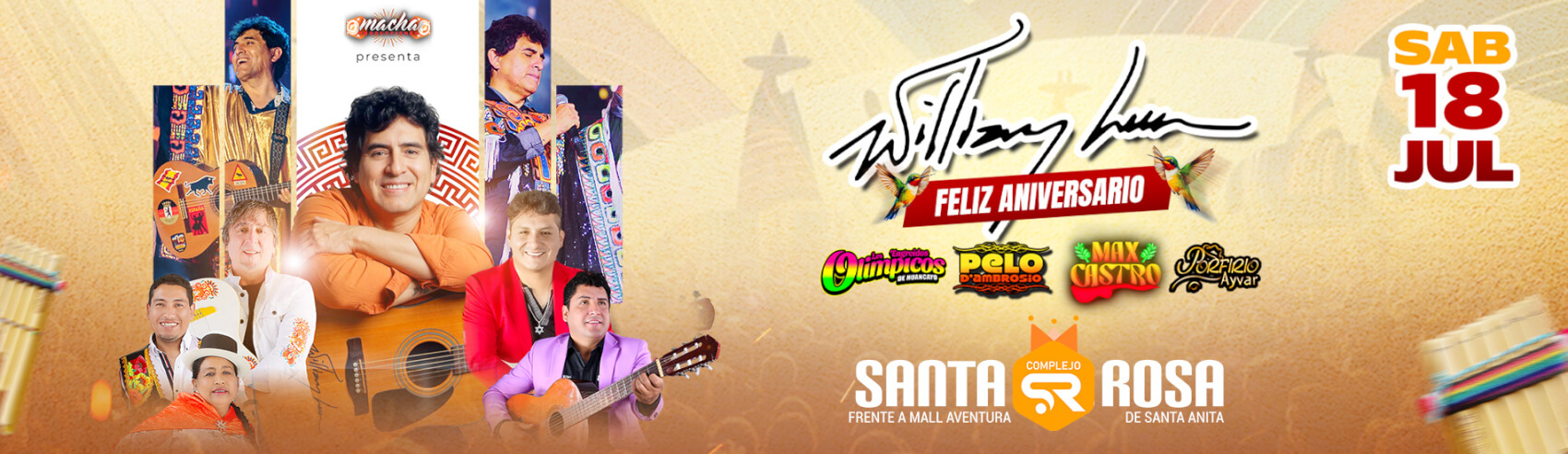 Feliz Aniversario William Luna en el Complejo Santa Rosa
