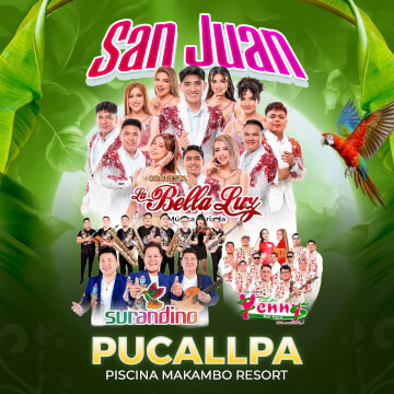 La Bella Luz, Surandino y Los Yenny en Pucallpa