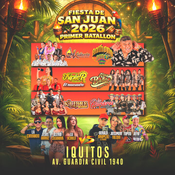 Fiesta de San Juan 2026 Primer Batallón en Iquitos