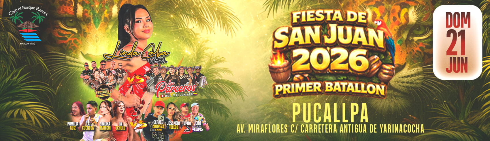 Fiesta de San Juan 2026 Primer Batallón en Pucallpa