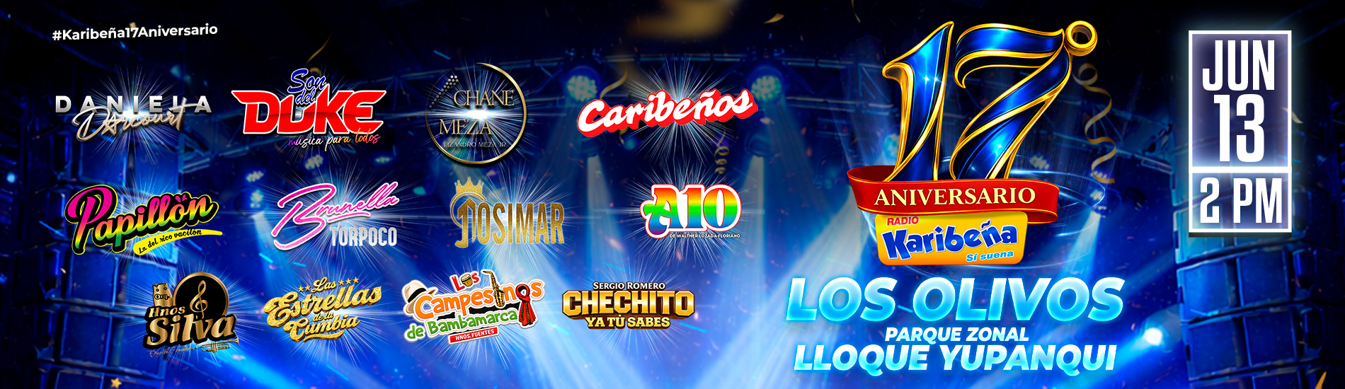 17° Aniversario La Karibeña en el Parque Zonal Lloque Yupanqui de Los Olivos