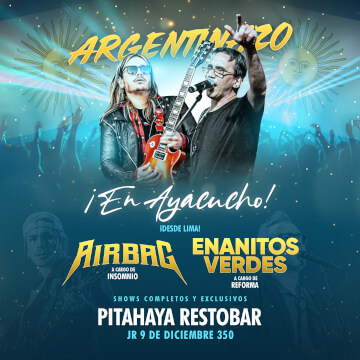 ¡Argentinazo en Ayacucho! Rock en vivo con Airbag y Enanitos Verdes