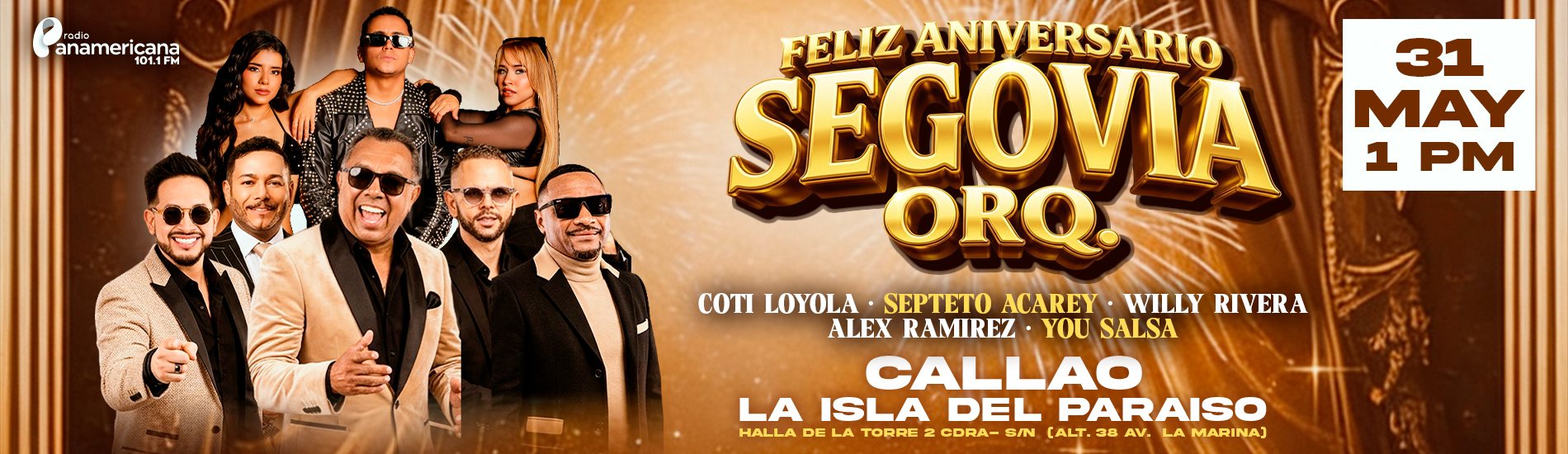 16° Aniversario de Segovia Orquesta en La Isla Del Paraíso
