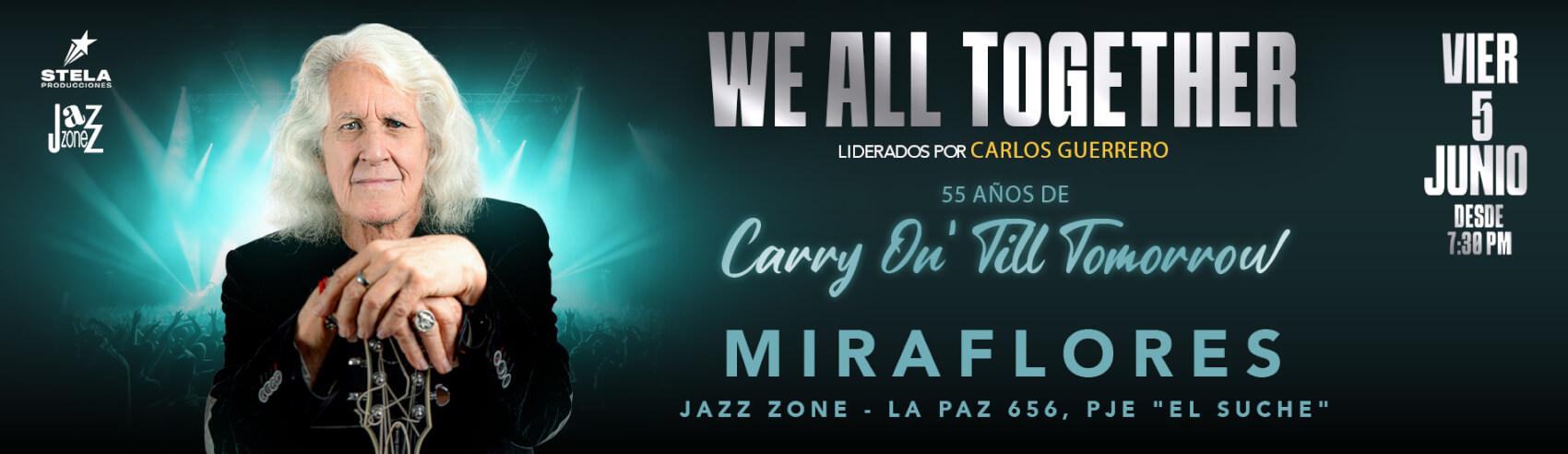 We all Together 55 Años de Carry On Till Tomorrow en Miraflores