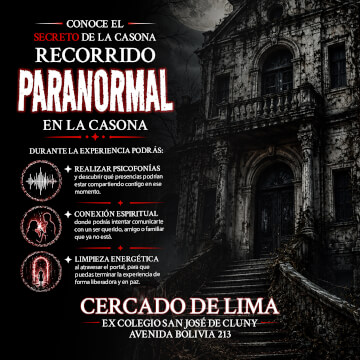 Recorrido Paranormal en la Casona en Lima