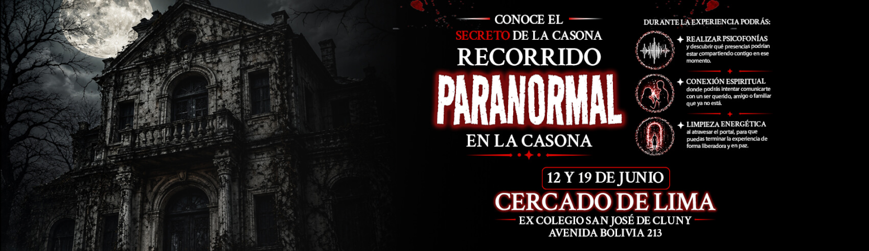 Recorrido Paranormal en la Casona en Lima