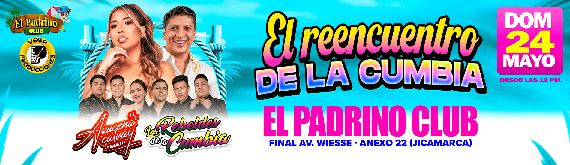 Azucena Calvay y Los Rebeldes de la Cumbia en El Padrino Club de SJL