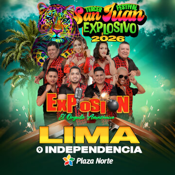 Tercer Festival San Juan Explosivo 2026 con Explosión de Iquitos en Lima