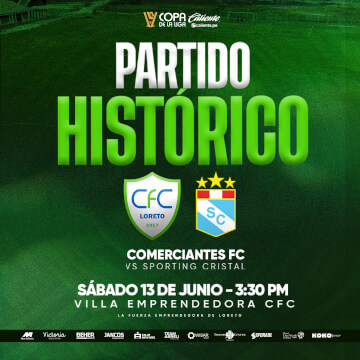 Comerciantes FC vs Sporting Cristal en Iquitos