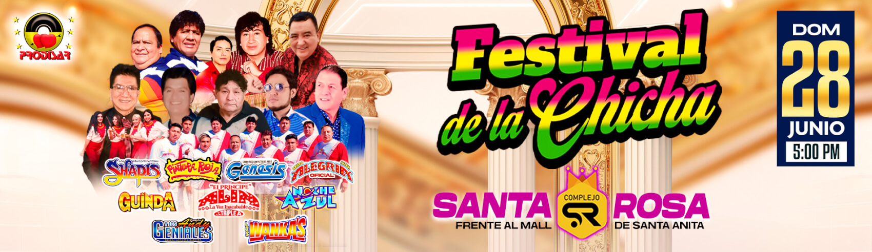 Festival de la Chicha con Los Shapis, Guinda, Pintura Roja y más en El Complejo Santa Rosa