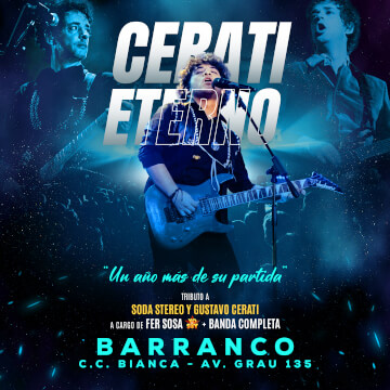 Tributo a Soda Stereo y Gustavo Cerati -  Un Año Más de su Partida