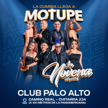 La Novena Orquesta en Club Palo Alto de Motupe