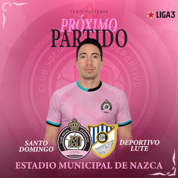 Juventud Santo Domingo vs Deportivo Lute por la Liga 3 en Nazca