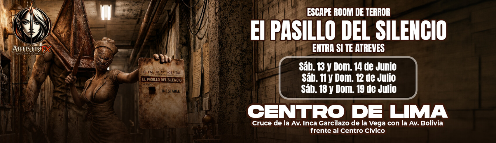 El Pasillo del Silencio Escape Room de Terror en el Centro de Lima
