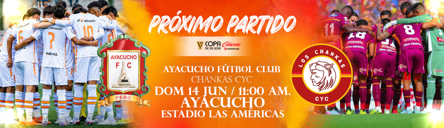 Ayacucho FC vs Los Chankas CYC - Por la Copa de Liga 2026