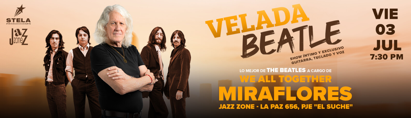 Velada Beatle: Una Noche Íntima con los Clásicos de The Beatles en Miraflores