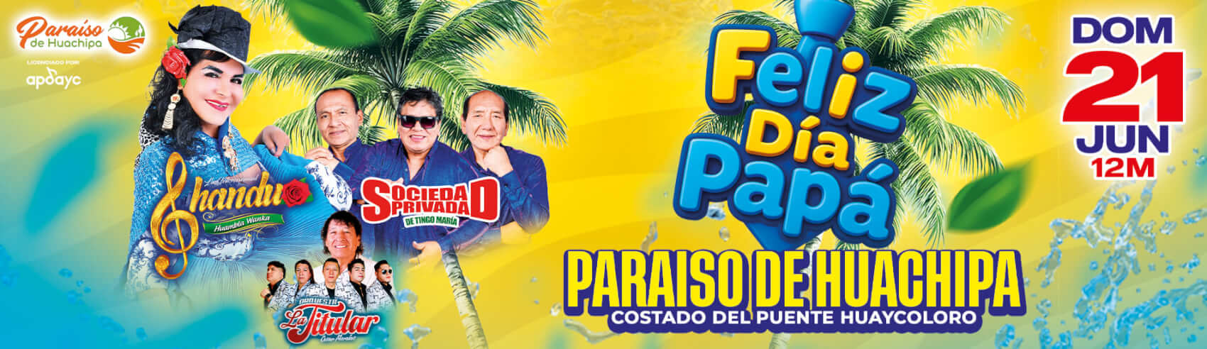 Celebra el Día del Padre con Sociedad Privada, Shandu y más en Huachipa