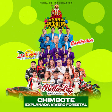 Gran Inauguración Feria San Pedrito 2026 con La Bella Luz, La Única Tropical y Caribeños