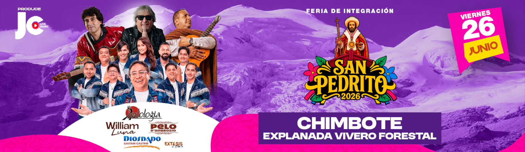 Antología, William Luna, Pelo D' Ambrosio, Diosdado Gaitan Castro más en La Feria San Pedrito 2026
