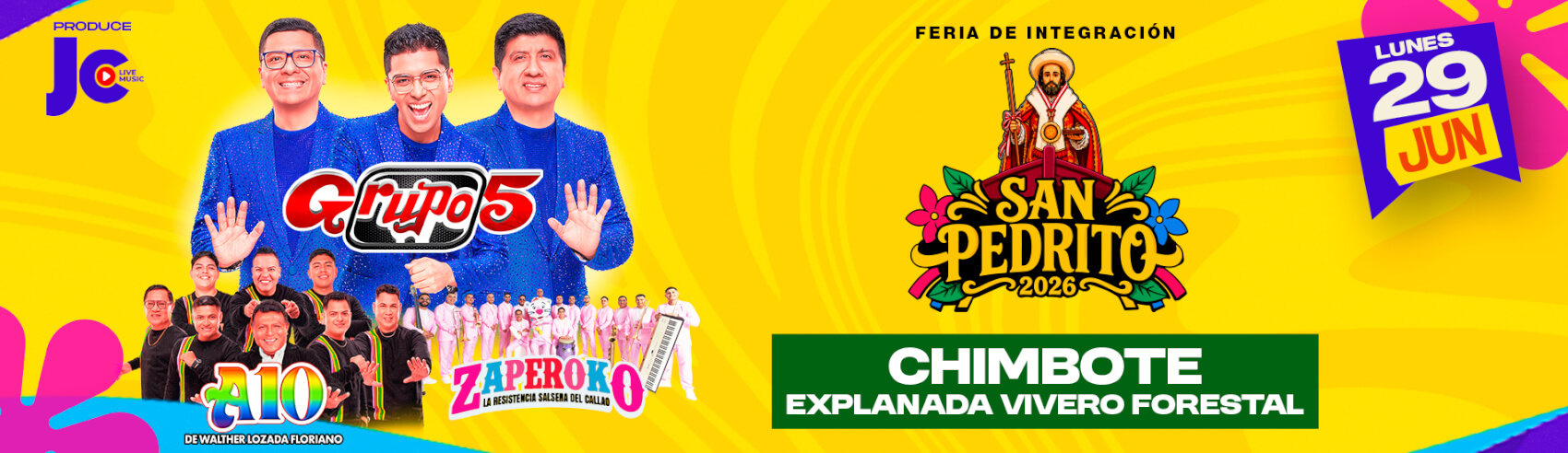 Grupo 5, A10 de Walther Lozada y Zaperoko en La Feria San Pedrito 2026