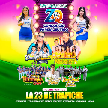 10° Aniversario ZQ Consorcio con Megafiestas, Oscar Manuel y más en Comas