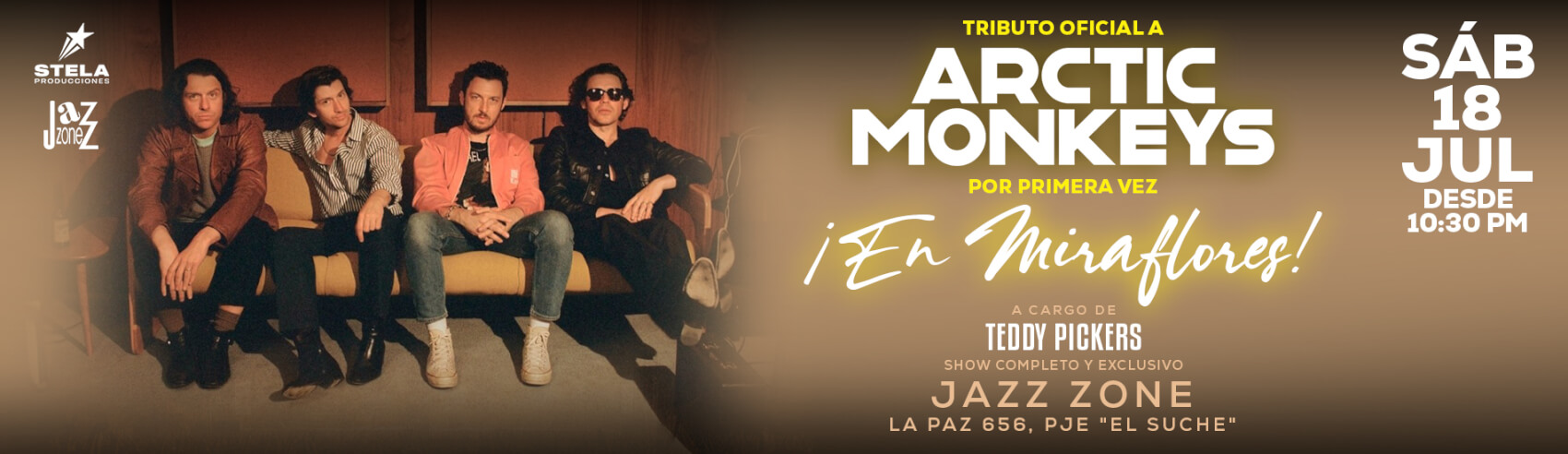 Tributo Oficial a Artic Monkeys en Miraflores