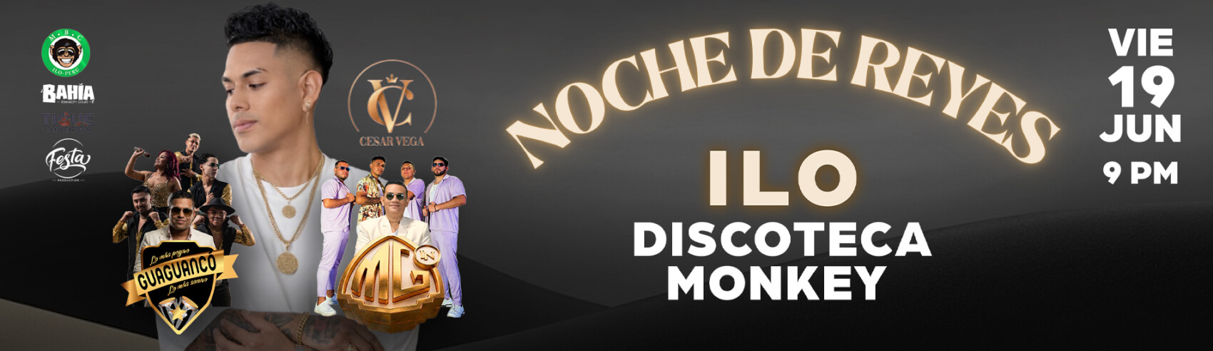 Noche de Reyes con Cesar Vega, Guaguancó y más en Ilo