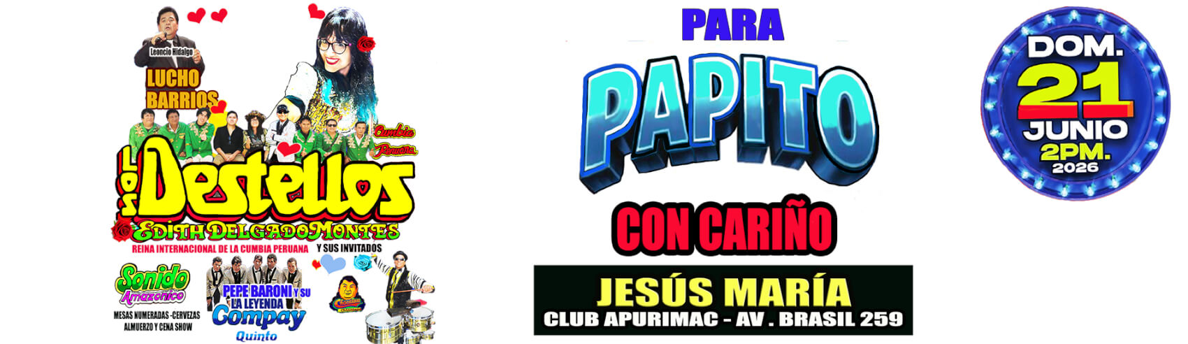 Los Destellos y mucho más en el Club Apurimac Lima