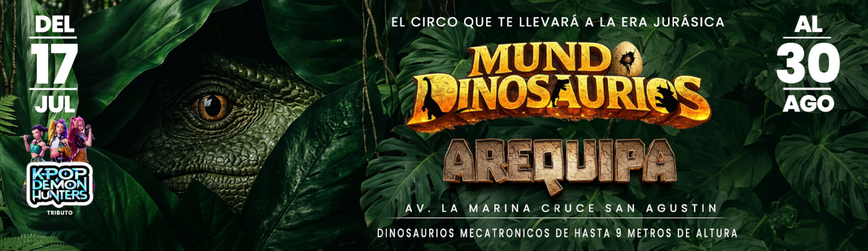 Circo Mundo de Dinosaurios llega a Arequipa
