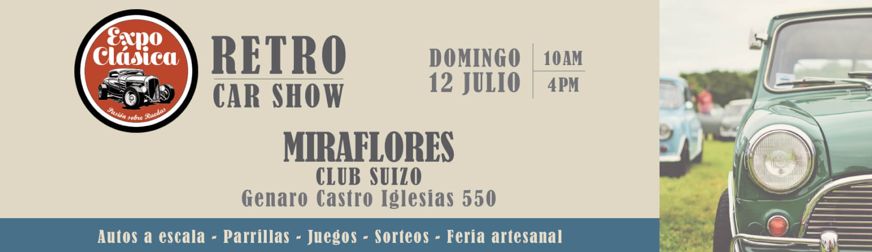 Expoclásica Retro Car Show 2026 en Miraflores