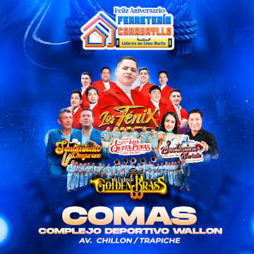 Gran Aniversario de Ferretería Carabayllo con Los Fénix y más en Comas