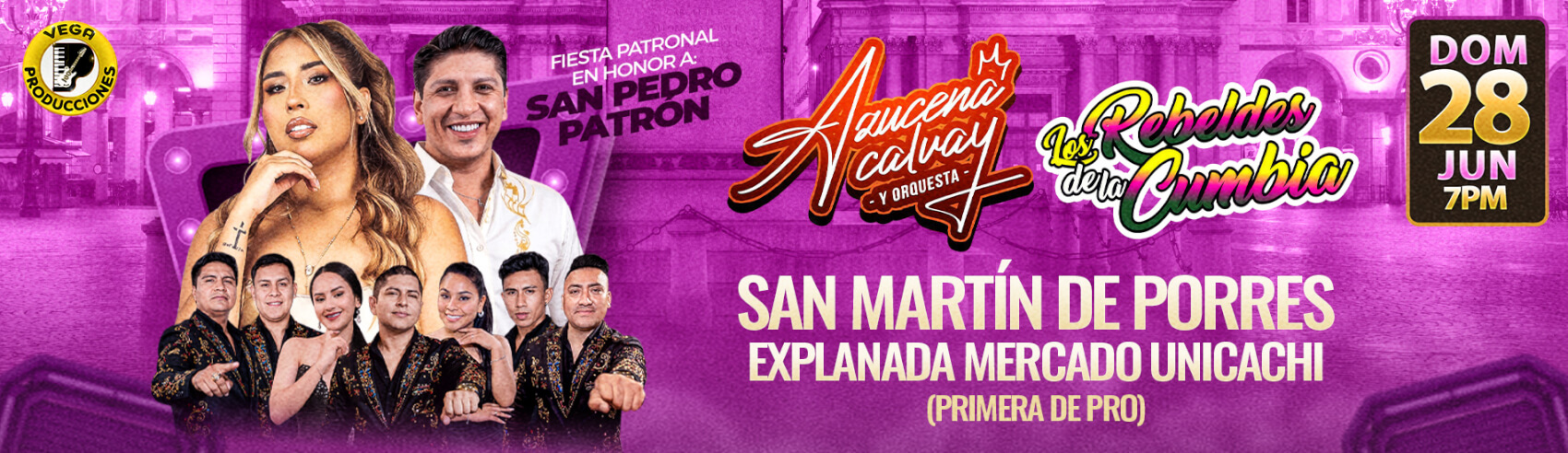 Azucena Calvay y Los Rebeldes de la Cumbia en SMP