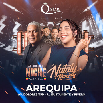 Las Voces de Niche y Nataly Ramírez &amp; Orquesta en una Noche de Salsa Internacional en Qatar Disco Club