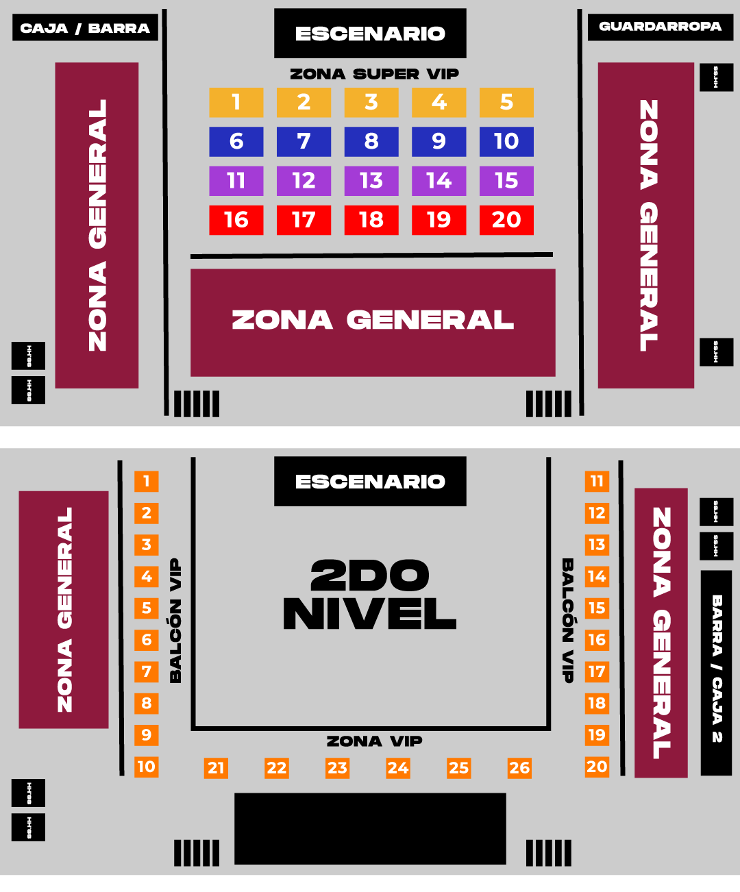 Croquis del evento