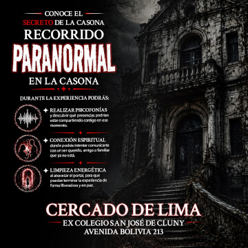 Recorrido Paranormal en la Casona en Cercado de Lima