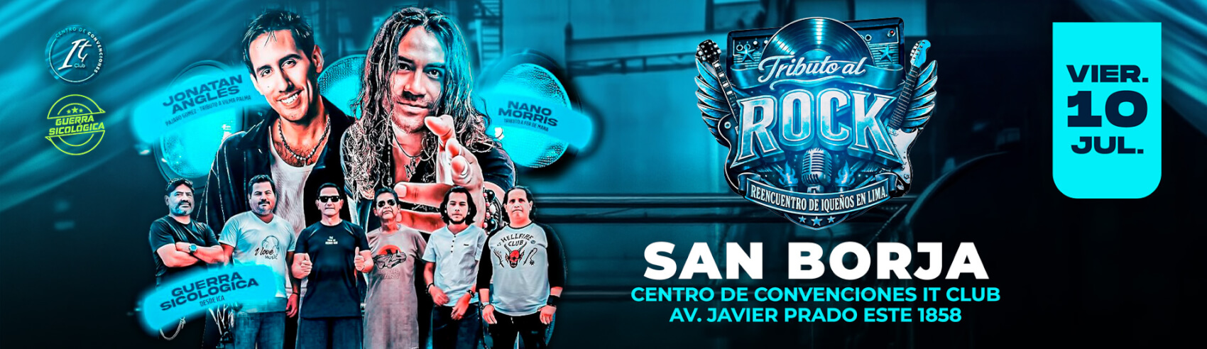 Tributo al Rock - 35° Aniversario de Guerra Sicológica en IT CLUB en SAN BORJA