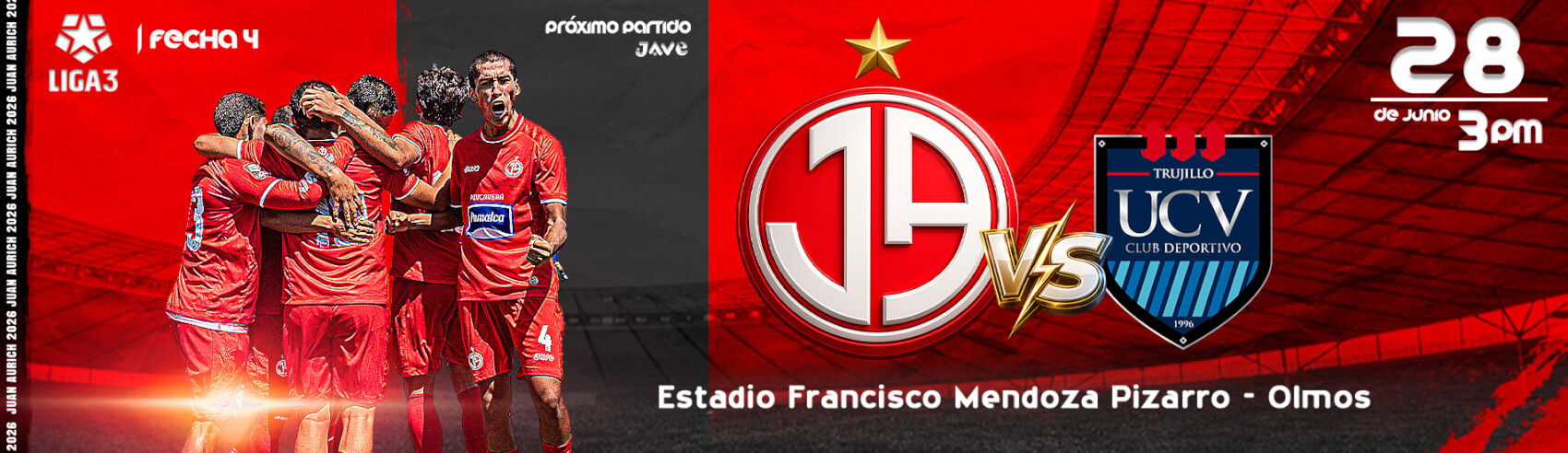 Juan Aurich vs UCV Trujillo por La Liga 3