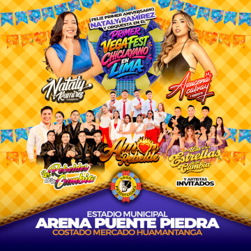 Primer Vegafest Chiclayano con Nataly Ramírez, Azucena Calvay y más en Lima