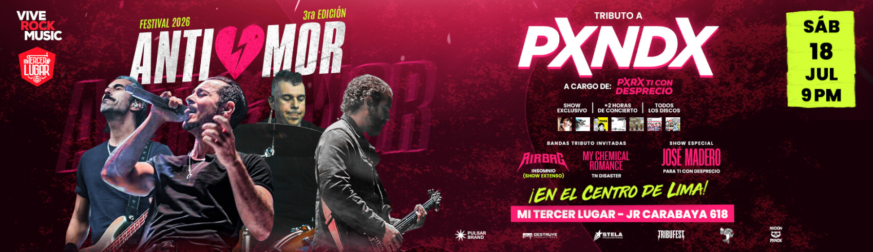 Antiamor Tributo a Pxndx en el Centro de Lima