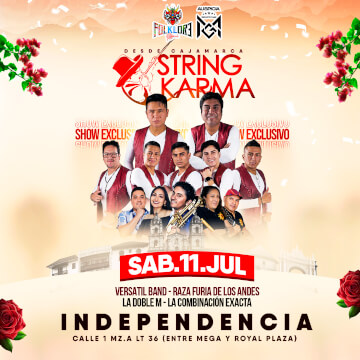 String Karma y mucho más en Independencia