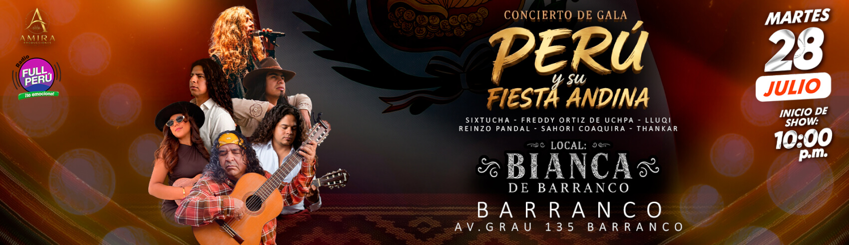 Perú y su Fiesta Andina en Centro de Convenciones Bianca - Barranco