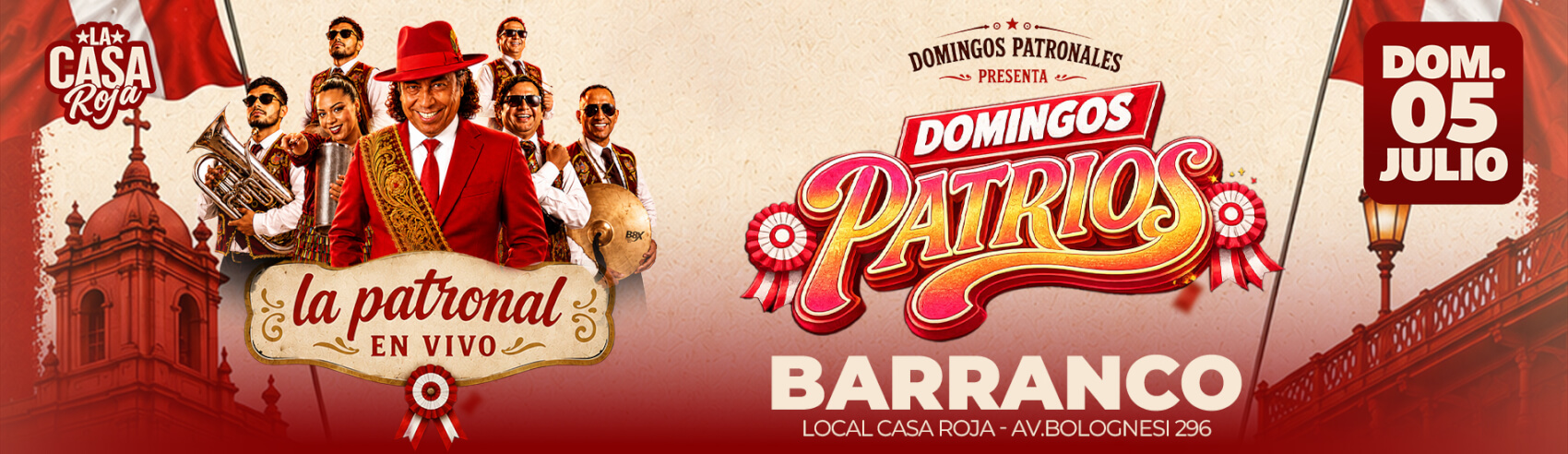 Domingos Patrios con La Patronal en Vivo en Barranco